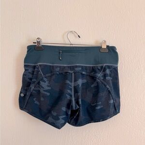 Lululemon Athletica Navy Camo Athletic Shorts